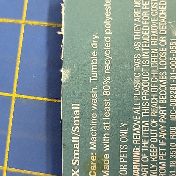 The Cuddle Collab Striped Pet Bandana XS/S - Picture 6 of 6